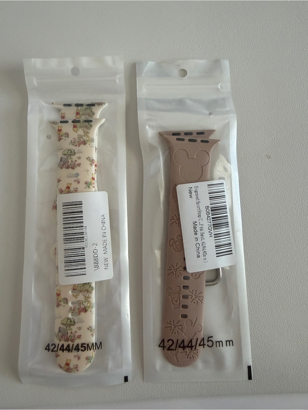 NWT Disney Silicone Apple Watch Bands